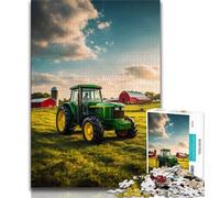 Jigsaw Puzzles for Adults Farm Implement Tractor,Help The Brain Exercise Addictive Toys to Cultivate Patience Gift For Birthdays 75x50cm