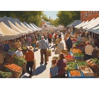 Jigsaw Puzzles for Adults - Farmer'S Market Day - Unique Suitable for Teenagers and Adults Challenging Puzzle Perfect for Game Nights_300pcs