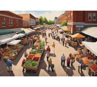 Jigsaw Puzzles for Adults - Farmer'S Market Day - Unique Suitable for Teenagers and Adults Challenging Puzzle Perfect for Game Nights_300pcs