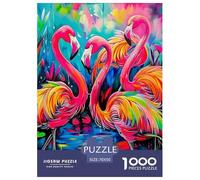 Jigsaw Puzzles for Adults Flamingo 1000 Piece Jigsaw Educational Games Tropical Animal Theme Decoration Puzzle Gifts for Men for Kids And Adults 70x50cm/1000pcs