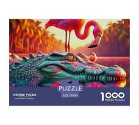 Jigsaw Puzzles for Adults Flamingo 1000 Pieces Games Animal Theme Decoration Gifts for Men for Both Adults And Children 70x50cm