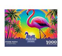 Jigsaw Puzzles for Adults Flamingo 1000 Pieces Puzzle Games Tropical Animal Theme Decoration Puzzle Gifts for Men for Kids And Adults 38x26cm/1000pcs