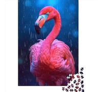 Jigsaw Puzzles For Adults Flamingo Animal 1 Paper Puzzle 1000 Piece Creative Rectangular Jigsaw Brain Teasers Game 1000pcs (38x26cm)