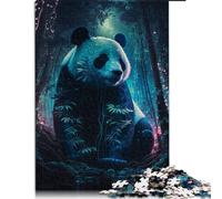 Jigsaw Puzzles for Adults for Adults 1000 Piece moon panda Wood Jigsaw Suitable for adults and children over 12 years old family fun games Size: 50x75cm