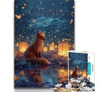 Jigsaw Puzzles for Adults Fox 1000 Pieces for Adults,Stress Reliever Staycation Kill Time Home Decoration Toys (size 75x50cm)