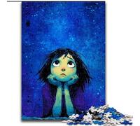 Jigsaw Puzzles for Adults Girl Looking Up at The Sky Challenging Puzzles 50X75CM Relax & Challenge, Colorful Home Decor Art, for Friends