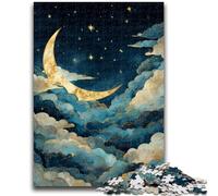 Jigsaw Puzzles for Adults Golden Moon for Age 14+ Challenging To Complete But Fun And Humorous Great Gifts And Toys 50x75cm