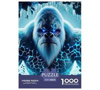 Jigsaw Puzzles for Adults Gorilla 1000 Piece Jigsaw Challenge Toy Jungle Animal Theme Home Decoration Ladies' Gifts for Both Adults And Children 38x26cm/1000pcs