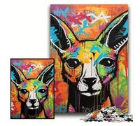 Jigsaw Puzzles for Adults Graffiti Painting Whale Jigsaw Puzzles for Adults 50x75 cm Challenging DIY Brain Teaser, Perfect Family Game Or Decorative Gift