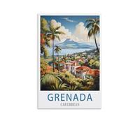 Jigsaw Puzzles for Adults，Grenada Caribbeans Puzzles Micro Pieces Challenging Difficult Puzzles Christmas Birthday Gift Game Toys 70x100cm
