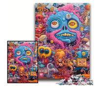 Jigsaw Puzzles for Adults Group of Monsters Puzzles for Adults 50x75 cm Family Fun Activity, Brain Challenge, for Teenager