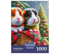 Jigsaw Puzzles for Adults Guinea Pig 1000 Piece Jigsaw Challenge Toy Cute Animal Theme Home Decoration Gifts for Men for Kids And Adults 70x50cm/1000pcs