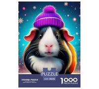 Jigsaw Puzzles for Adults Guinea Pig 1000 Piece Jigsaw Educational Games Cute Animal Theme Decoration Puzzle Gifts for Men for Both Adults And Children 38x26cm/1000pcs