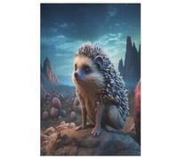 Jigsaw Puzzles for Adults Hedgehog 1000 Piece Jigsaw Puzzle Suitable for Adults And Children over 12 Years Old Wooden Puzzles Great Gift for Adults （78×53cm）