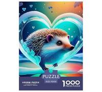 Jigsaw Puzzles for Adults Hedgehog 1000 Pieces Puzzle Games Cute Animal Theme Home Decoration Gifts for Men for Both Adults And Children 70x50cm/1000pcs