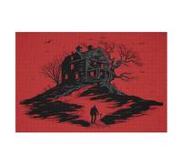 Jigsaw Puzzles for Adults Horror Art 1000 Piece Jigsaw Puzzle Suitable for Adults And Children over 12 Years Old Wooden Puzzles Great Gift for Adults （75×50cm）