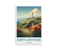 Jigsaw Puzzles for Adults,Howth Lighthouse Ireland Posters Paper Jigsaw Puzzle 1000 Pieces Adult Toys Decompression Game 38x26CM