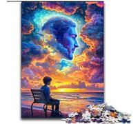 Jigsaw Puzzles for Adults Human Face Color Cloud Help The Brain Exercise Addictive Toys to Cultivate Patience Gift For Birthdays 26x38cm