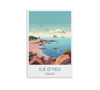 Jigsaw Puzzles for Adults，Ile D'Yeu France Educational Game jigsaw puzzle Suitable for Decompression and Wall Decor 100x70cm