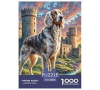 Jigsaw Puzzles for Adults Irish Wolfhound 1000 Piece Jigsaw Challenge Toy Scenic Scene Theme Home Decoration Gifts for Men for Both Adults And Children 38x26cm/1000pcs