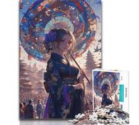 Jigsaw Puzzles for Adults Japanese Anime Girls 1000 Piece Puzzle,Toys Educational Games Stress Relieving Unique Birthday And Gifts 26x38cm
