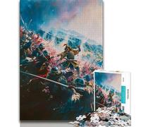 Jigsaw Puzzles for Adults Japanese Ninja Teenager Jigsaw,Stress Reliever Staycation Kill Time Parent-child Interaction (size 75x50cm)