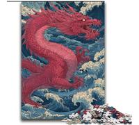 Jigsaw Puzzles for Adults Japanese Style Dragon for Age 14+ Challenging To Complete But Fun And Humorous Great Gifts And Toys 70x100cm