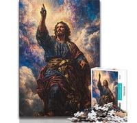 Jigsaw Puzzles for Adults Jesus,Help The Brain Exercise Addictive Toys to Cultivate Patience Gift For Birthdays 75x50cm