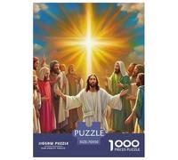 Jigsaw Puzzles for Adults Jesus - Religion 1000 Piece Jigsaw Challenge Toy Christian Themes Decoration Puzzle Ladies' Gifts for Both Adults And Children 70x50cm/1000pcs