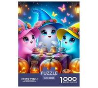 Jigsaw Puzzles for Adults Jumbie Pumpkins 1000 Pieces Puzzle Games Halloween Theme Home Decoration Gifts for Men for Both Adults And Children 38x26cm/1000pcs