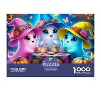 Jigsaw Puzzles for Adults Jumbie Pumpkins 1000 Pieces Puzzle Games Halloween Theme Home Decoration Ladies' Gifts for Both Adults And Children 70x50cm/1000pcs