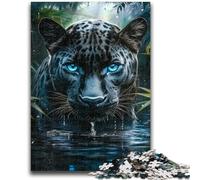 Jigsaw Puzzles for Adults Jungle Black Leopard Help The Brain Exercise Addictive Toys to Cultivate Patience Suitable for Couples 26x38cm