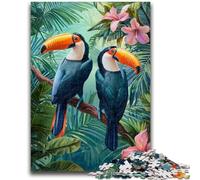 Jigsaw Puzzles for Adults Jungle Parrot for Age 14+ Challenging To Complete But Fun And Humorous Great Gifts And Toys 50x75cm
