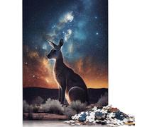 Jigsaw Puzzles for Adults Kanaroo Beneath The Stars Puzzles for Adults 1000 Pieces Creative Paper Puzzles Intellectual Toy Family Games 38x26cm/1000pcs
