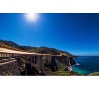 Jigsaw puzzles for adults kids 200 Pieces Jigsaw Puzzles Challenging Game, Ocean, Coast, California, Bixby Bridge, Pacific Coast Highway 35x25CM