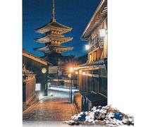 Jigsaw Puzzles for Adults Kyoto By Night Puzzles for Adults 1000 Pieces Creative Wooden Puzzles Intellectual Toy Family Games 1000pcs (75x50cm)