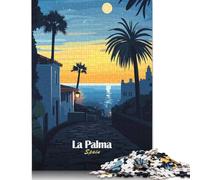Jigsaw Puzzles for Adults La Palma Sunset Puzzles for Adults 1000 Pieces Creative Wooden Puzzles Intellectual Toy Family Games 1000pcs (75x50cm)