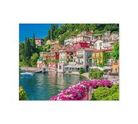 Jigsaw Puzzles for Adults，Lake Como，1000 Pieces Paper Jigsaw Puzzle for Adults and Kids Educational Puzzle Decorations Gift（38x26cm）-B74