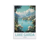 Jigsaw Puzzles for Adults，Lake Garda Italy Puzzles Micro Pieces Challenging Difficult Puzzles Christmas Birthday Gift Game Toys 70x100cm