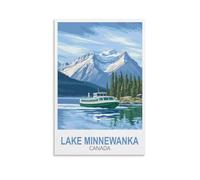 Jigsaw Puzzles for Adults,Lake Minnewanka Canada,Puzzles Micro Pieces Challenging Difficult Puzzles Christmas Birthday Gift Game Toys 70x50cm