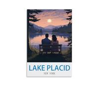 Jigsaw Puzzles for Adults，Lake Placid New Yorks Challenging Puzzles for Family Game Night, Home Décor 70x100cm
