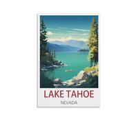Jigsaw Puzzles for Adults，Lake Tahoe Nevada Puzzles Micro Pieces Challenging Difficult Puzzles Christmas Birthday Gift Game Toys 26x38cm