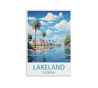Jigsaw Puzzles for Adults，Lakeland Florida Puzzles Micro Pieces Challenging Difficult Puzzles Christmas Birthday Gift Game Toys 50x70cm