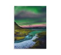 Jigsaw Puzzles for Adults，Landscape under the Northern Lights in Iceland，for Adults Puzzles 1000 Piece Jigsaws Paper puzzle for Adults Kids Family Games（38x26cm）-AP98
