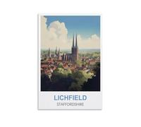 Jigsaw Puzzles for Adults,Lichfield Staffordshire Posters Paper Jigsaw Puzzle 1000 Pieces Adult Toys Decompression Game 52x38CM