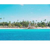 Jigsaw Puzzles for Adults Lighthouse The Beach The Caribbean Bayahibe Dominican RepublicDifficult Challenging Puzzle Gameren Gift Preschool Toys|Puzzle for Home Decoration_300pcs