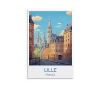 Jigsaw Puzzles for Adults，Lille France Posters Puzzles for Adults, Challenging Puzzles, Puzzle Game for The Whole for Women,Gifts for Men, 100x70CM