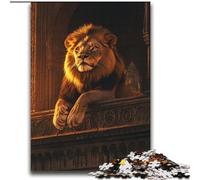 Jigsaw Puzzles for Adults Lion at Sunset,Help The Brain Exercise Addictive Toys to Cultivate Patience Gift For Birthdays 70X100cm