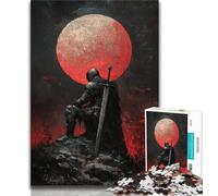 Jigsaw Puzzles for Adults Lone Knight Adult Jigsaw,Family Game Stress Reliever Difficult Challenge Suitable for Couples 75x50cm