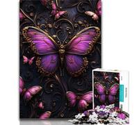 Jigsaw Puzzles for Adults Magic Butterfly 1000 Pieces for Adults,Stress Reliever Staycation Kill Time Home Decoration Toys (size 75x50cm)